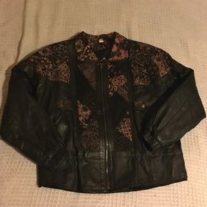 Vintage (80's) 100% Leather Jacket by Ada size M